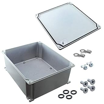 Caja de aluminio gris 6.54 pulgadas de largo x 5.55 pulgadas ...