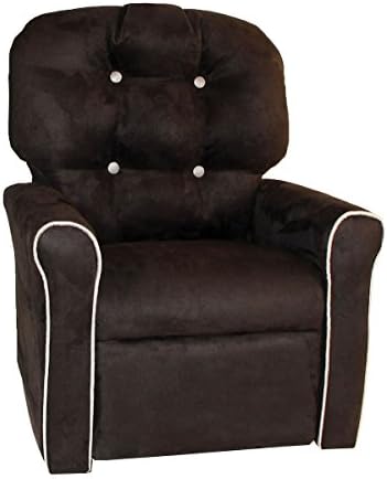 Dozydotes Kid's Home Furniture Rocker Recliner Accent -Espresso Oyster