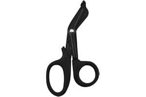 2 Pack Medical Scissors Trauma Shears-7.3 inches Bandage Scissors, Surgical Grade Shears Stainless Steel EMT Scissors (Black)