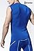 Tesla TM-R15-BLSZ_Medium Men's R Neck Sleeveless Muscle Tank Dry Compression Baselayer R15