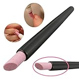 Cuticle stone stick,Belen 1pcs Black Quartz Scrubs Stone Cuticle Stick Pen Spoon Cut Nail Pusher Manicure Care Tools Cuticle Nail Art Pusher