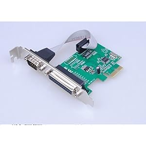 RS-232 RS232 Serial COM & Printer Parallel LPT Port to PCI Express PCI-E Adapter Card Click Here
