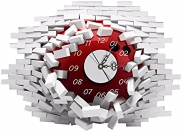 PAG STICKER 3D Wall Clock Decals Collapsed Wall Clock Sticker DIY Home Wall Decor Gift