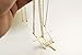 Gift for Girls Simple Smooth Cross Pendant Necklace Fashion Jewelry 18