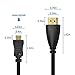 UCEC Mini HDMI to HDMI Coiled, 1ft-1.47ft Small HDMI Cable Support 4K Ultra HD 1080p 3D Compatible with Atomos Ninja V V5, Monitors, Cameras, Projector, A to C