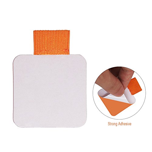 Self-Adhesive Pen Holder with Elastic Band Loop 12 Pcs Assorted Color Leather Pencil Stylus Loop Holder for Journals, Notebooks, Planner - Thumbnail 2