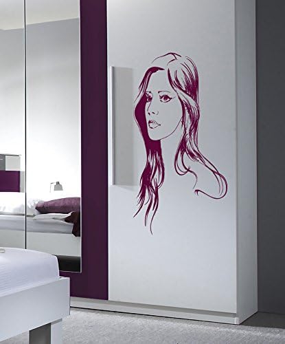 Beauty Saloon Girl Lips Nose Eyes Kids Room Children Stylish Wall Art Sticker Decal G9546