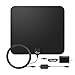 Amplified HDTV Antenna, E-More Indoor HDTV Antenna 50Miles Long Range Amplifier Signal Booster with Detachable Amplifier USB Power Supply Upgraded Version for Better Reception