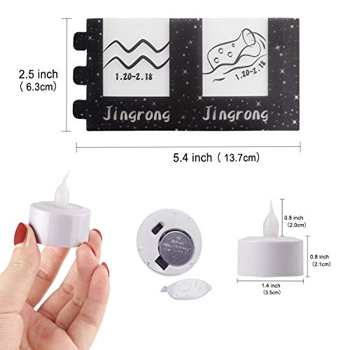 image for Jingrong Tea Lights Candles,Warm White LED Tea Lights with Remote Cont