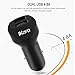 IKOPO Quick Charge 3.0 Car Charger, 30W Dual Output USB Smart 5V/2.4A + USB Car Charger QC 3.0 Suitable for iPhone iPad Samsung Galaxy edge and Other USB Powered Devices (Black)