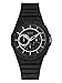 GUESS Unsisex Silicone Casual Watch, Color: Black