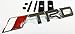 Auto 3D Metal Chrome Silver TRD Front Grille Grill Badge Emblem Fit for Toyota