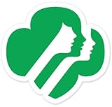 Ride in Style Girl Scouts car Bumper Window Sticker 4" x 4"