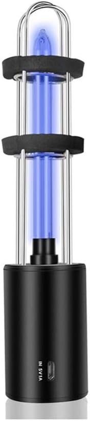 Rechargeable UV Germicidal Lamp Ultraviolet UV Light Tube Bulb Disinfection Lamp Sterilization Mites Lights Germicidal Lamp Bulb (A)