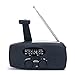 [Upgrade] Frostory Emergency Solar Hand Crank Dynamo NOAA WB AM/FM Radio Hurricane Camping Survive Kit with 3-LED Flashlight 1000mAh Power Bank 088FS (Black)