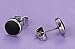 UNAPHYO A Pair Enamel Round Stainless Steel Stud Earring for Men and Women, Blue