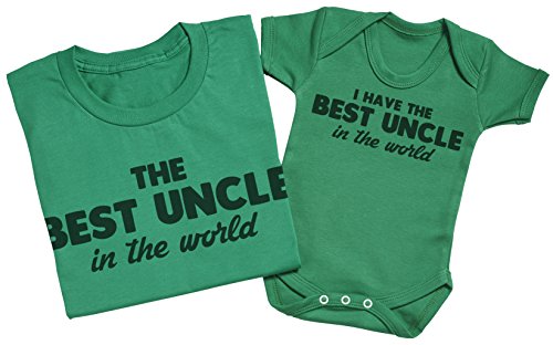 I Have The Best Uncle In The World - Maak een set - Gecoördineerde cadeauset voor vader en baby - oom-T-shirt en… - Image 4