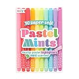 Office Product OOLY, Pastel Mints Scented Flexitip Markers, Highlighter and Coloring Tool for Kids - Set of 10 Book