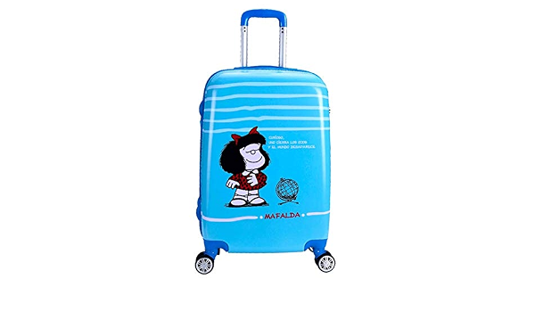 Maleta Mediana 65Cm Mafalda Sky : Amazon.es: Equipaje