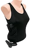 GrayStone Holster Tank Top Shirt Concealed Carry Clothing For Women - Easy Reach Gun Concealment Compression CCW Clothes (XX-Large, Black)