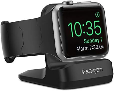 Spigen S350 Designed For Apple Watch Stand With Night Stand Mode For Series 4 / Series 3 / Series 2 / Series 1 / 44Mm / 42Mm / 40Mm / 38Mm, Patent Pending - Black