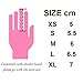 PGM Women's Golf Glove One Pair, Improved Grip System, Cool and Comfortable (White Pink, M)