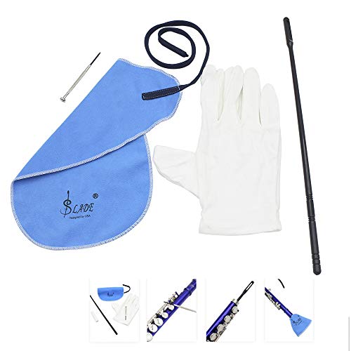 Flute Cleaning tools Kit Set with Cleaning Cloth,Stick,Screwdriver and Gloves - Thumbnail 5