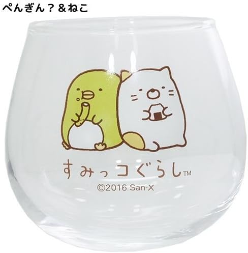 Morimoto Industry San-X Sumikko Gurashi Rocking Glass Penguin? & Cat RM-4864