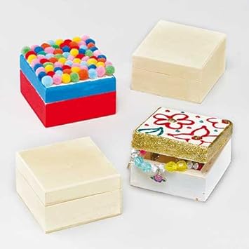 Cajas de Madera para Guardar Recuerdos (Pack de 6): Amazon.es: Juguetes y juegos