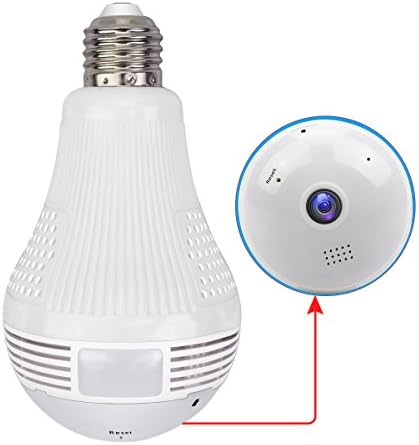 Bulb Camera 360 Wireless Security Hidden Camera 960P Camera For iPad/iPhone/Android Phone