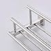 KES Towel Shelf with Double Towel Bar Rack Organizer for Bathroom Hotel 23.3-Inch Stainless Steel Modern Wall Mount Polished Finish, A2112S60