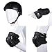 Weanas Kids Youth Adjustable Sports Protective Gear Set, Safety Pad Safeguard (Helmet Knee Elbow Wrist Pads) (Black, XS)