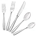 Radley & Stowe 40-Piece Silverware Set, Service for 8, Durable Stainless Steel Flatware, Dishwasher Safe Cutlery with Matte Finish Handle