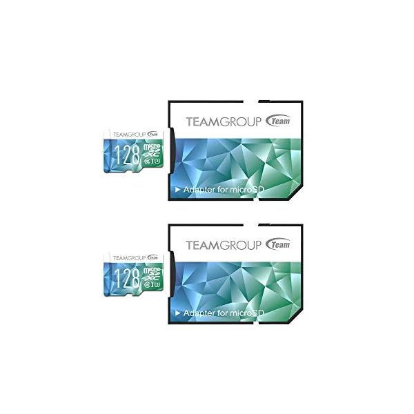 TEAMGROUP Color Card II MicroSD UHS-I U3 High Speed Flash Speicherkarte mit Adapter 2 x 128 GB 128GB x 2 Pack