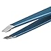 Eyebrow Tweezers Precision Slant Tip | Stainless Steel Professional Hair Tweezer, Best for Plucking Chin Facial Hair | Cliganic 90 Days Warranty