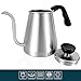 Pour Over Coffee Kettle and Tea Kettle 1.0L / 34oz - Ovalware RJ3 Stainless Steel Drip Kettle with Precision Gooseneck Spout for Home Brewing, Camping and Traveling