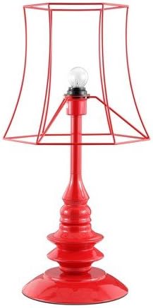 Pangea Home HELENAH-TL RED Helenah Table Lamp, Red