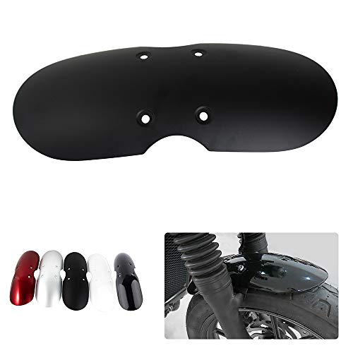 Nawenson Cafe Racer Short Front Fender Motorcycle Mudgaurd Mudflap Cover Guard for Air Cooled Bonneville / T100 / Scrambler/Thruxton 900 2001-2016 (Matte Black)