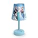 Philips Disney Frozen Portable Children Kids 10-Inch Bedside Table Lamp, Blue