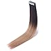 Rinboool Tape in Hair Extensions, Real Natural Remy Human Hair, Seamless Straight Pu Skin Weft, 18 Inch 40 Gram 20 Pieces, Platinum Blonde