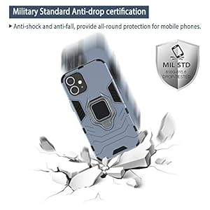 TANYO Cover + [2 Pezzi] Vetro Temperato per Oppo A73 5G, TPU/PC Dual Layer Armor Antiurto Protezione Custodia [360… - immagine 4