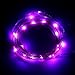 BINZET 6.56Ft LED String Lights Purple Color 20LED Battery Operated Copper Wire Fairy Lights Safe Lighting Decorative for Wedding Party Home Garden Trees and Christmas