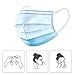 100 Pcs Disposable Face Masks - Disposable Surgical Mask Dust Breathable Earloop Antiviral Face Mask, Comfortable Medical Sanitary Surgical Mask Thick 3-Layer Masks