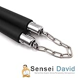 Black Foam Nunchucks / Nunchaku for Practice and Beginner Rubber Nunchucks for Kids Training