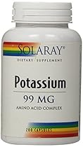 Solaray Potassium Supplement, 99 mg, 200 Count