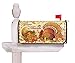 Wamika Autumn Thanksgiving Turkey Pumpkin Mailbox Cover Magnetic Standard Size,Fall Harvest Sunflower Letter Post Box Cover Wrap Decoration Welcome Home Garden Outdoor 21