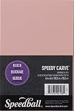 Speedball 4108 Speedy-Carve Block Printing Carving Block - Soft, Easy Carve Surface - 4 x 6 Inches, Pink
