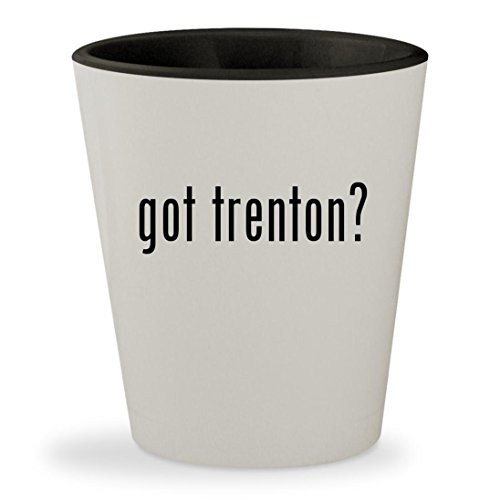 got trenton? - White Outer & Black Inner Ceramic 1.5oz Shot Glass