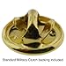 Lapel Insignia Pin - Military - NAVY - Solid Brass, Gold Plated, and Enamel color filled (N)