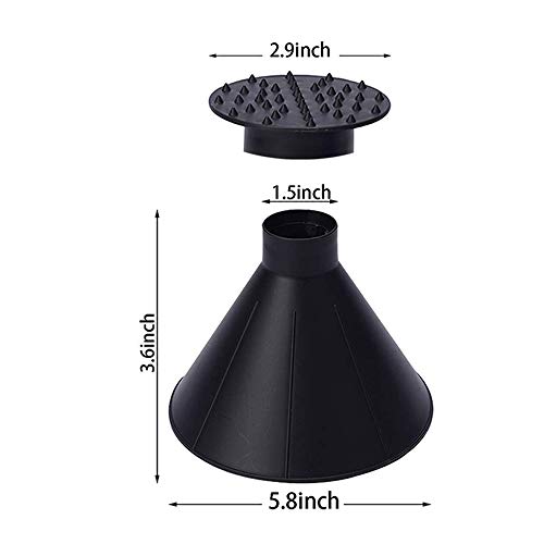 Gayisic Ice Scraper 3 Packs Magic Cone-Shaped Car Windshield Snow Removal Tool for Home Window as Gifts